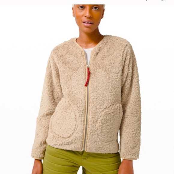 🧸BNWT - Lululemon Oh So Sherpa Fleecy Full Zip Jacket - Picture 1 of 3